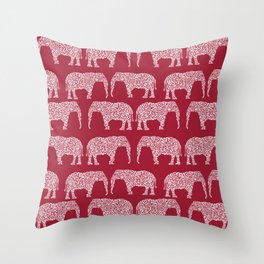 Alabama bama crimson tide elephant state college university pattern footabll Throw Pillow