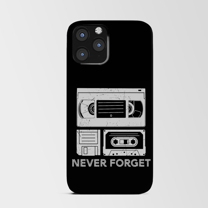 Never Forget VHS Cassette Floppy Funny iPhone Card Case
