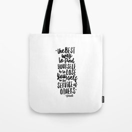 FIND YOURSELF - Ghandi Tote Bag