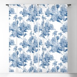 Toile Tropical Islands Blackout Curtain