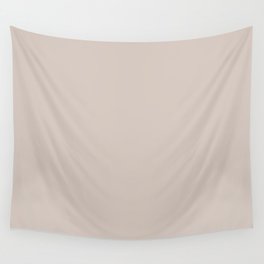 Dusty Beige Tan Solid Color Pairs Neutral Earth-tone Pantone Almond Peach 12-1406 TCX Wall Tapestry