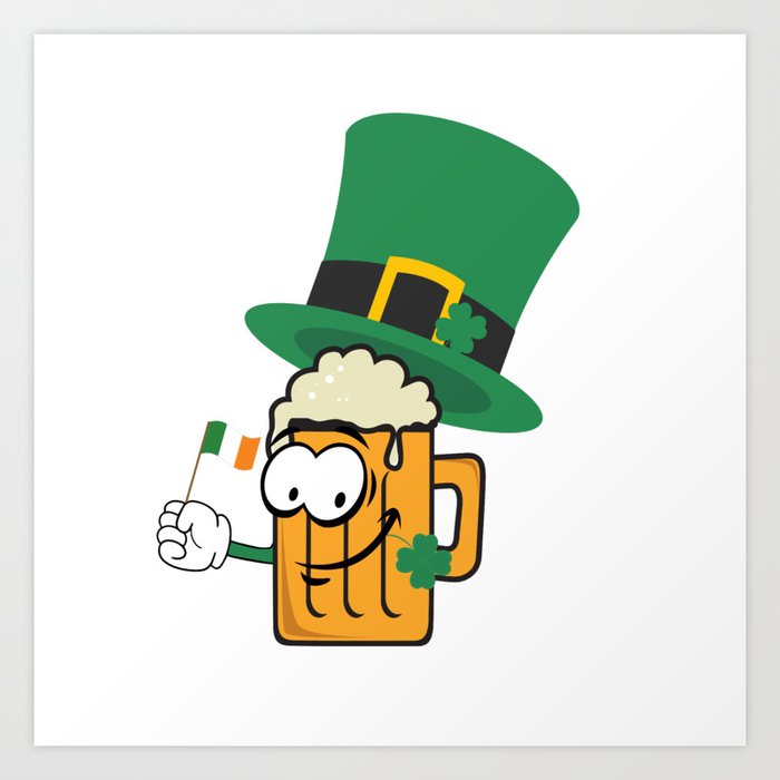 Beer ready for St. Patrick's day Art Print