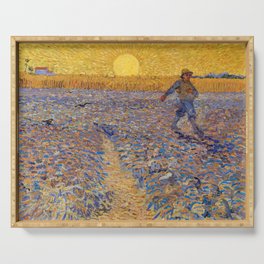 Vincent van Gogh - Sower with Setting Sun Serving Tray