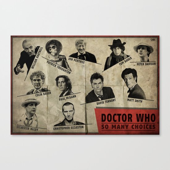 So Many Choices (Doctor Who) Canvas Print