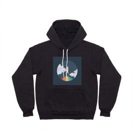 Space Rocket  Galaxy Outer Space Pattern Hoody