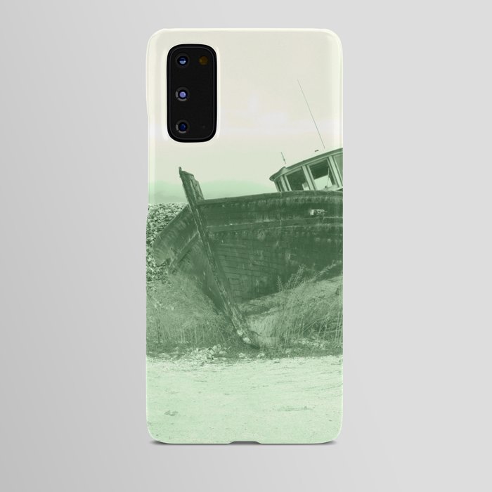 Fishing Boat Wooden Boats Oyster Seashells Seafood Fisherman Nautical Washington Pacific Ocean Northwest Landscape Android Case