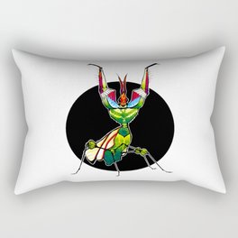 Devil's Flower Mantis (Idolomantis diabolica)  |  BUGSPOTTING SERIES Rectangular Pillow