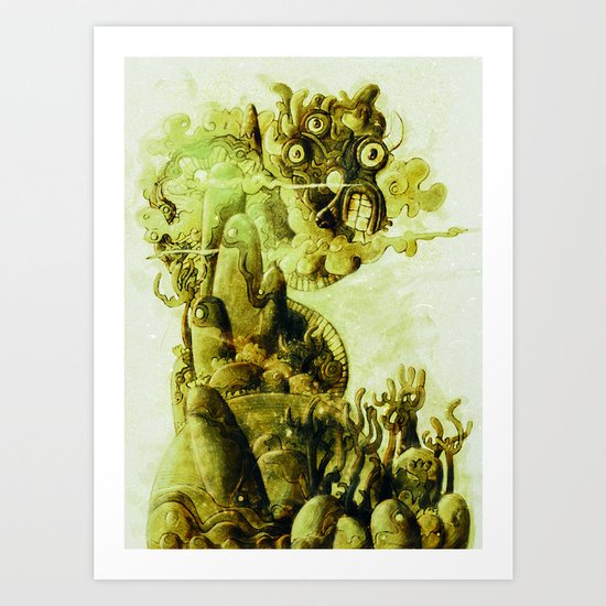 The dragon Art Print
