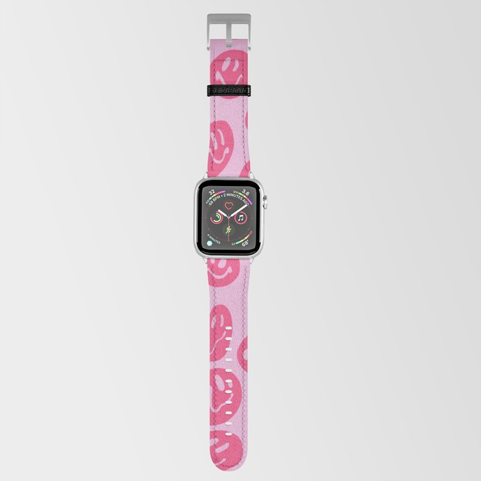 Pink Dripping Smiley Apple Watch Band