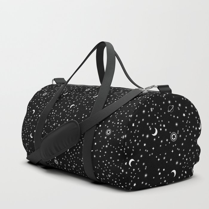 Black Space Theme Duffle Bag
