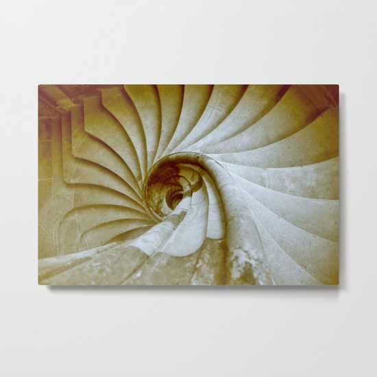 Sand stone spiral staircase 14 Metal Print