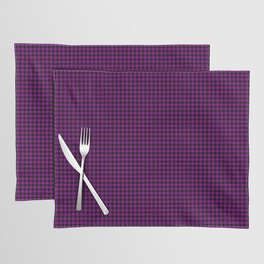 Large Zombie Purple and Black Hell Hounds Tooth Check Placemat