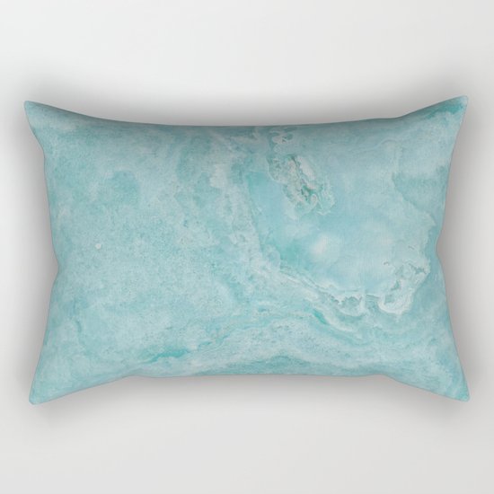 Turquoise marble Rectangular Pillow
