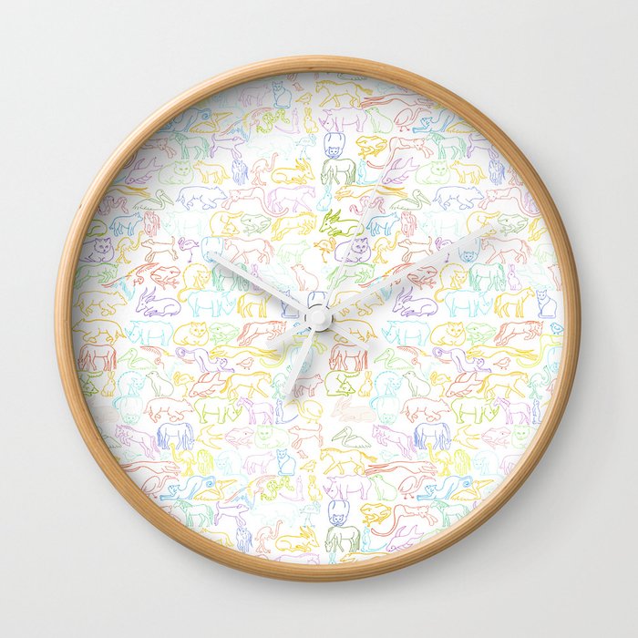 Animals For Life Wall Clock By Nuyavia