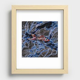 Fish neon Recessed Framed Print