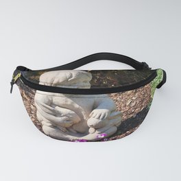 Boy With Two Rabbits  Fanny Pack