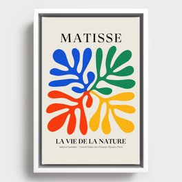 Nature Leaf Cutouts II: Day Edition | Mid-Century Henri Matisse Series Framed Canvas