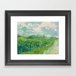 Green Wheat Fields, Auvers, 1890, Vincent van Gogh Framed Art Print