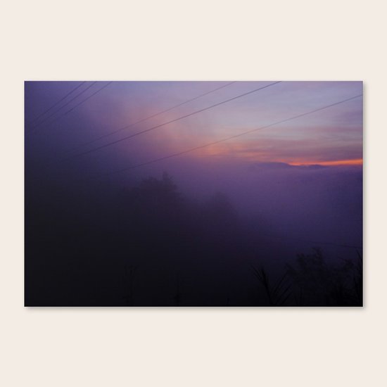 PURPLE FOG Canvas Print