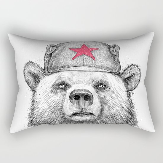 russian bear Rectangular Pillow