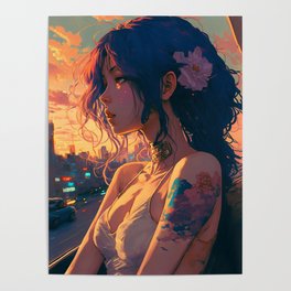 Hued Beauty Poster