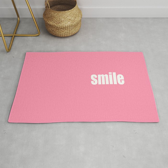 Smile with Baker-Miller Pink Color Rug