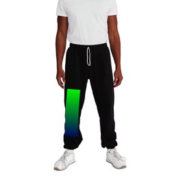 Modern Deep Green Blue Gradient Color Abstract Sweatpants
