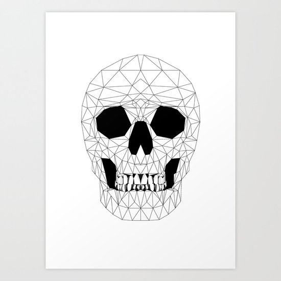 Geo Skull Art Print