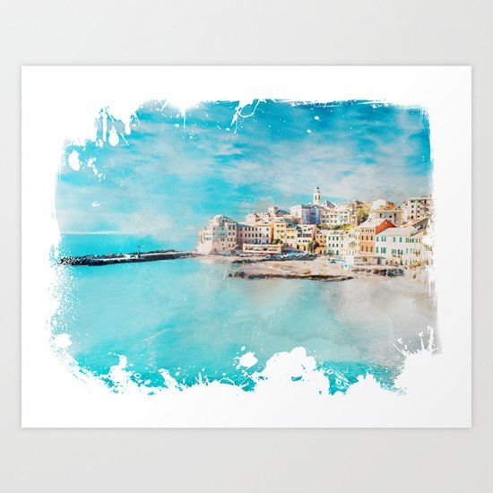 Sea coast Art Print
