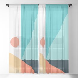 Geometric 1709 Sheer Curtain