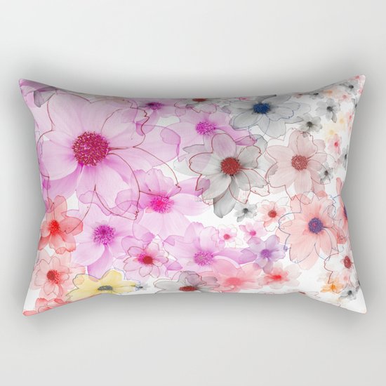 Flower carpet(36). Rectangular Pillow