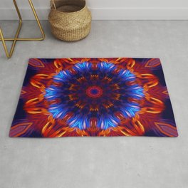 Kaleidosope - Fire and Water Rug | Digital, Graphic Design, Pattern, Mixed Media 