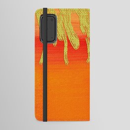 Modern Orange And Gold Watercolor Luxury Ombre Gradient Abstract Android Wallet Case