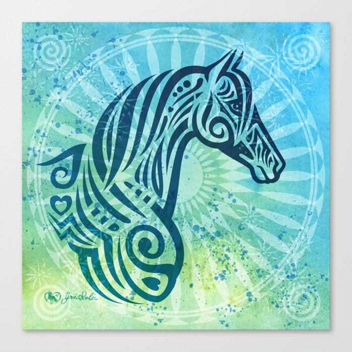 horse tribal tattoo design