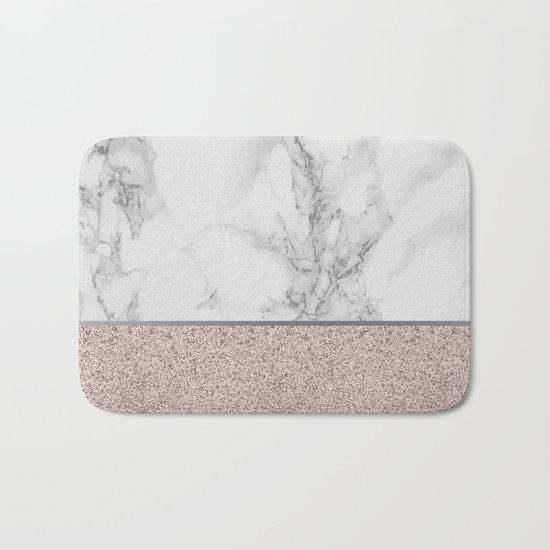 Marble + Glitter #2 Bath Mat