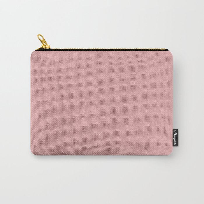 Chalky Pastel Pink  Solid Color Carry-All Pouch