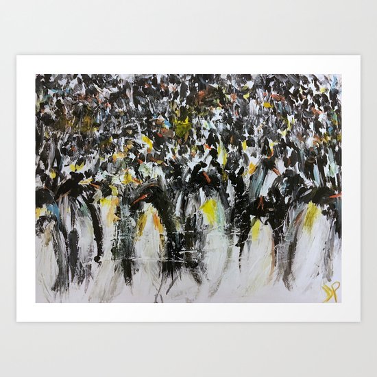 Penguins Art Print