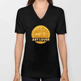 Nft Art Lover Cryptocurrency Btc Invest V Neck T Shirt