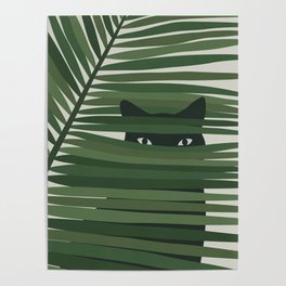 Cat and Plant 53 Poster