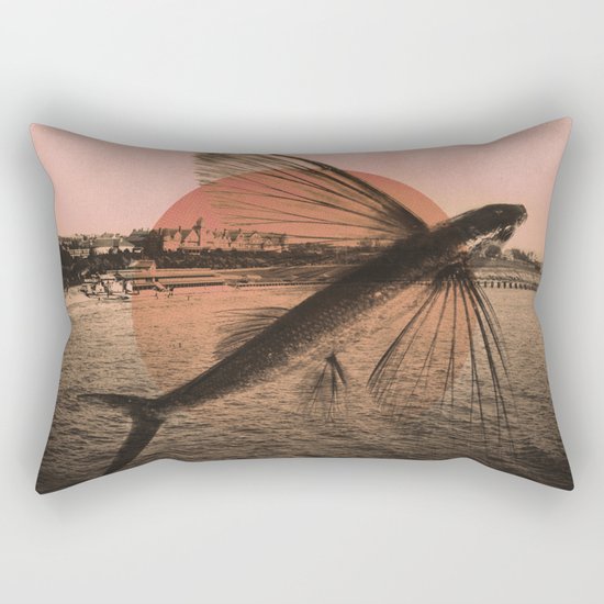Flying Fish Rectangular Pillow