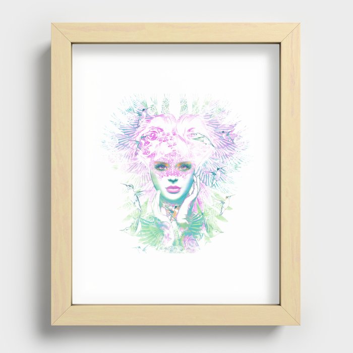 queen of paradise Recessed Framed Print