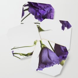 Purple Lisanthus Flowers #2 Coaster