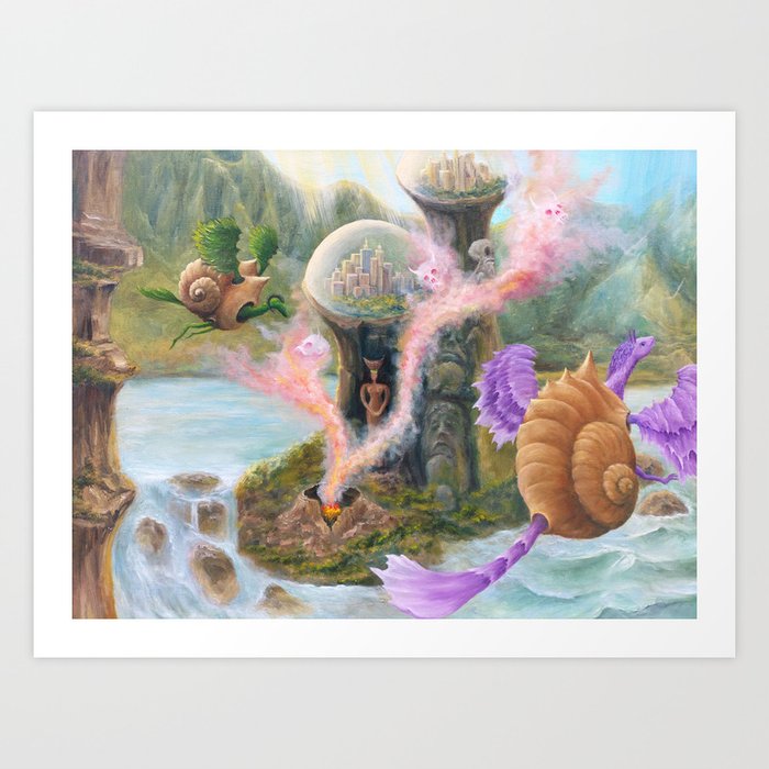 Design based on Gregory Pyra Piro oil painting 547354 o Art Print