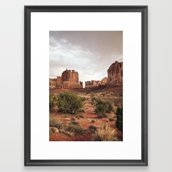 Desert Red Utah Rocks Framed Art Print