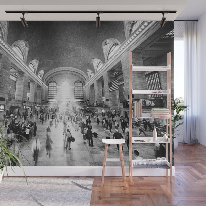 Grand Central Daylight (classic black & white edition) Wall Mural