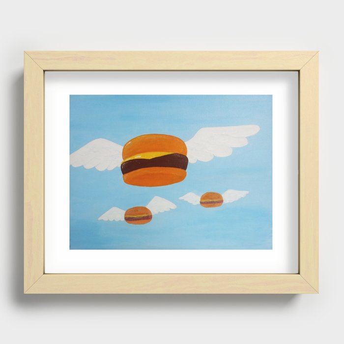 Bob's Flying Burgers Recessed Framed Print