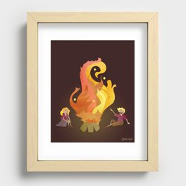 Campfire Magic Recessed Framed Print