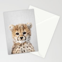 Baby Cheetah - Colorful Stationery Card