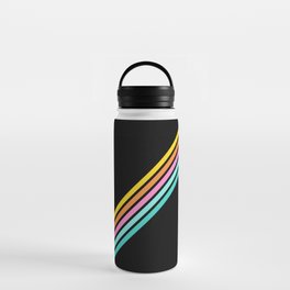 Minimal Abstract Retro Stripes 80s Style - Bakunawa Water Bottle