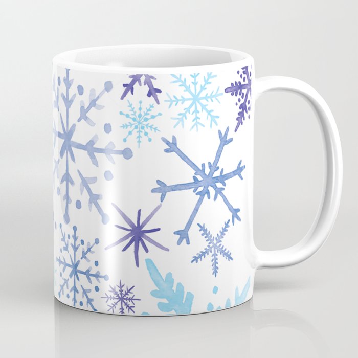 watercolor snowflake wonderland Coffee Mug